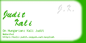 judit kali business card